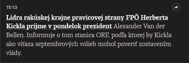 Progresívny prezident vie počítať. FPÖ predošlé …