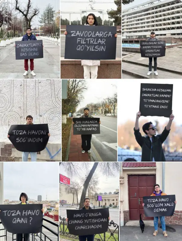 ***🌳******🌴***Faollar va bloggerlar Toshkent havosining ifloslanib …