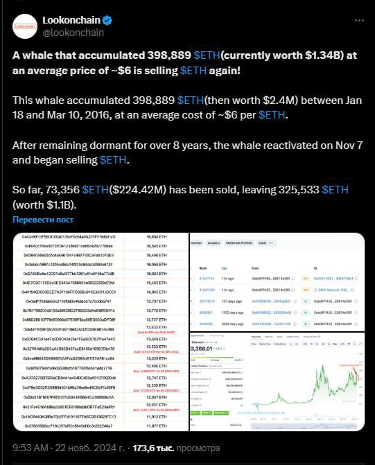 [​](https://hooks.pro/media/2024/11/23/bot7417153759/file-Z0FpQQMs7q.jpg)*****🪙***** **ETH-кит начал сливать** ***🐳***