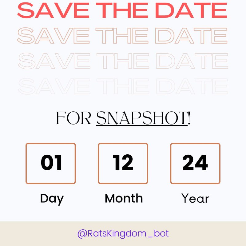 ***🚨*** Snapshot Date Confirmed: 1st December …