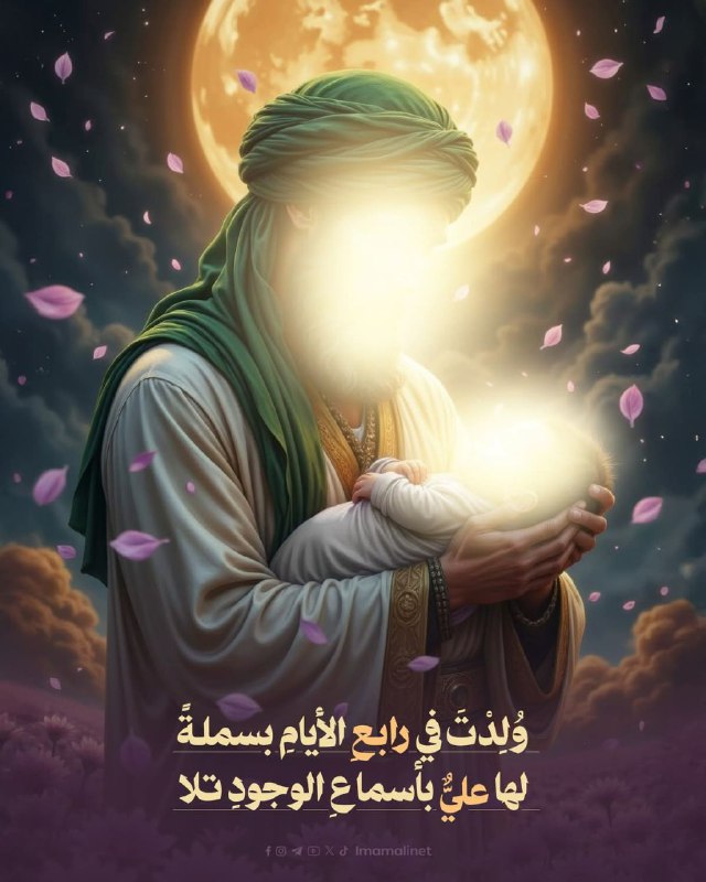 وُلِدْتَ في رابعِ الأيامِ بسملةً