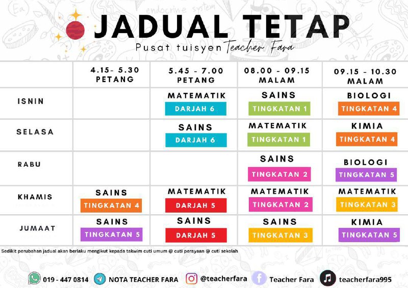 NOTA & KELAS Teacher Fara✨