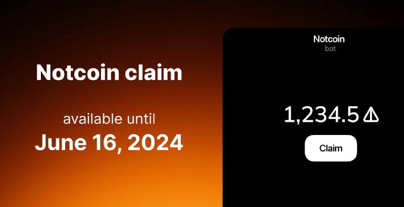 **Don't forget to claim your Notcoin …