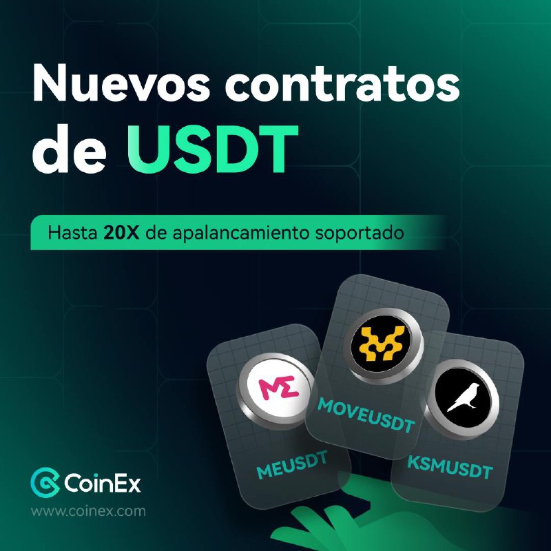 Nuevos contratos lineales, **MOVEUSDT**, MEUSDT, KAIAUSDT …