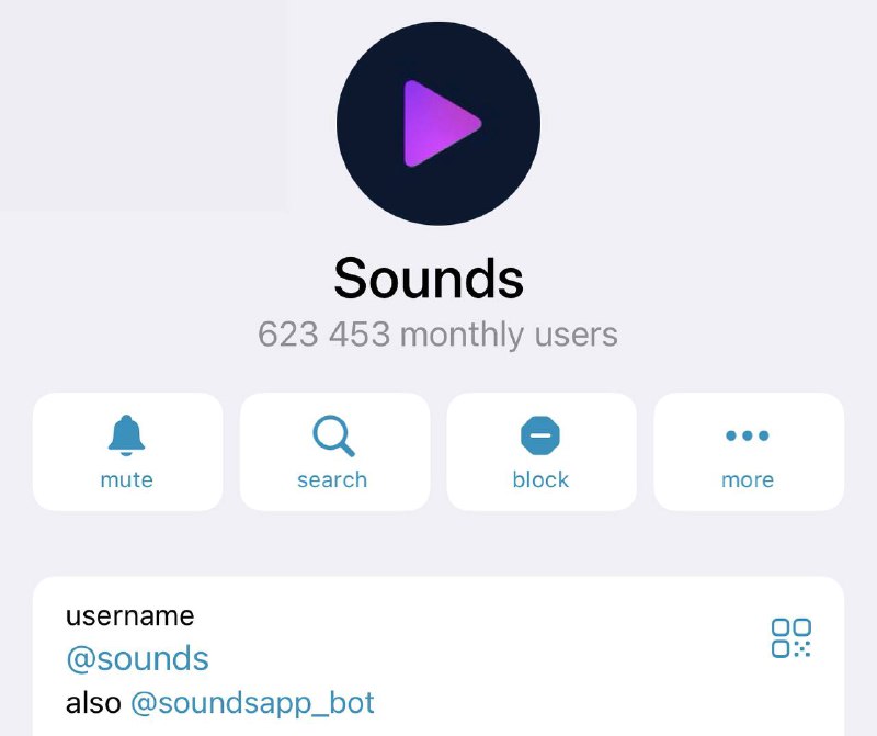 [**@sounds**](https://t.me/sounds) **→ 600,000 monthly users**