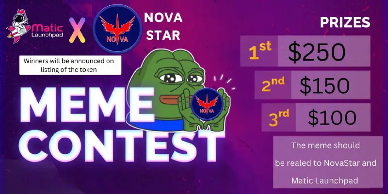 *****🐸***MEME CONTEST For NovaStar ***🔥******🏆*****We are …