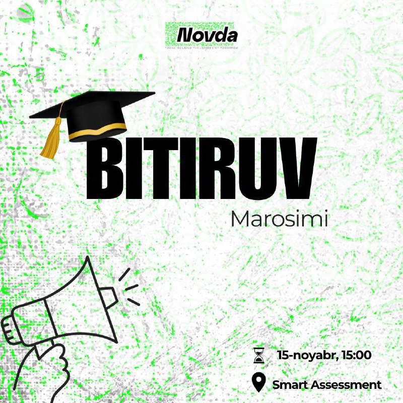 ***🎓*** **Novda loyihasi ilk mavsumini muvaffaqiyatli …