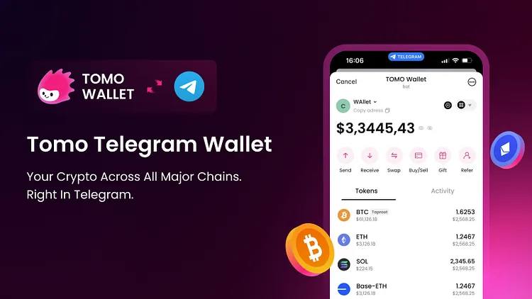 Tomo запустил бета-версию Tomo Telegram Wallet