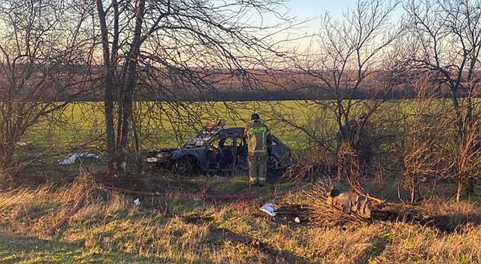 **Женщина сгорела в своем авто в …