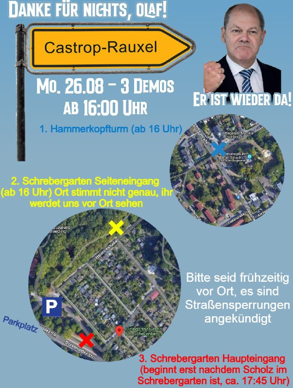 **Castrop-Rauxel bekommt Besuch von Bundeskanzler, Olaf …