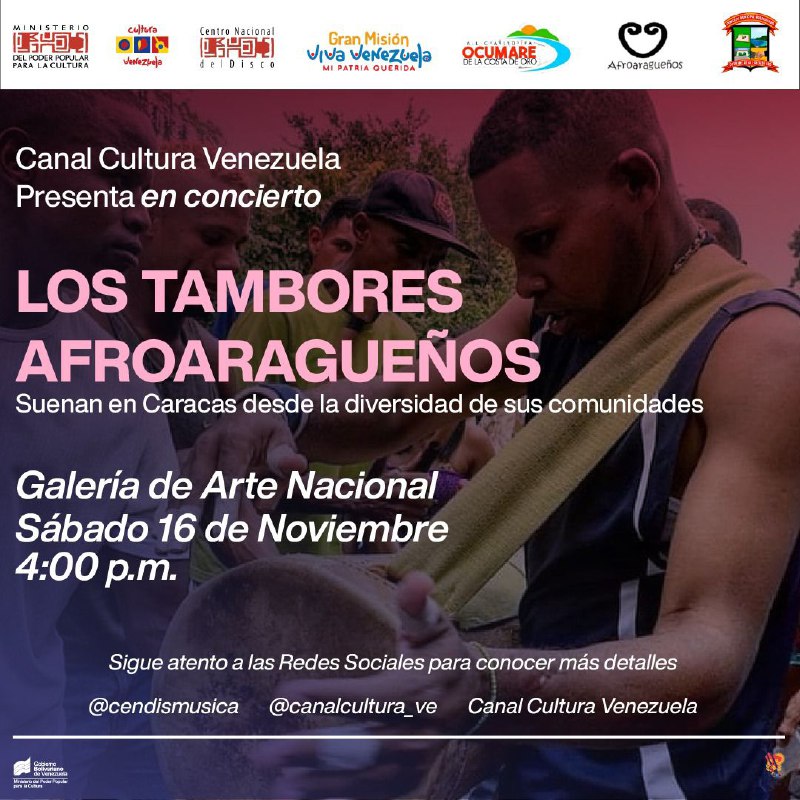 [#EsCultura](?q=%23EsCultura) | Los Tambores Afroaragueños llegan …