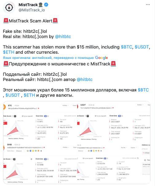 **Украли $15 млн в разных криптовалютах**Хакеры …