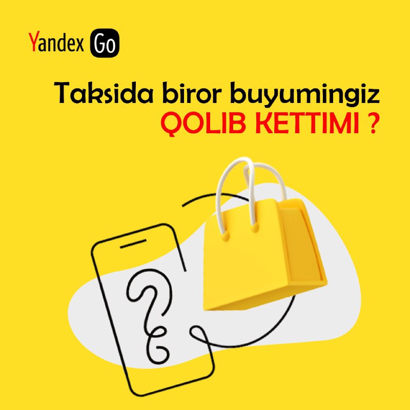 **Mashinada buyımıńızdı unutdingizmi?**