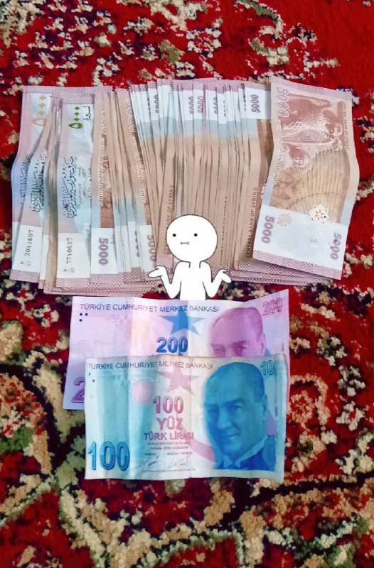350 الف سـوري يـساوي 300 ليـرة …
