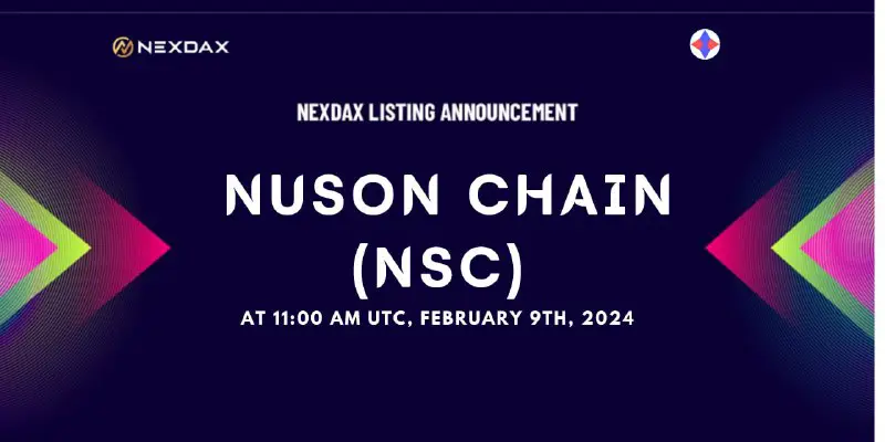 ***📍***NexDAX Listing Announcement - NUSON Chain …