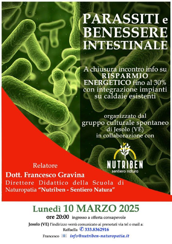 **PARASSITI e BENESSERE INTESTINALE