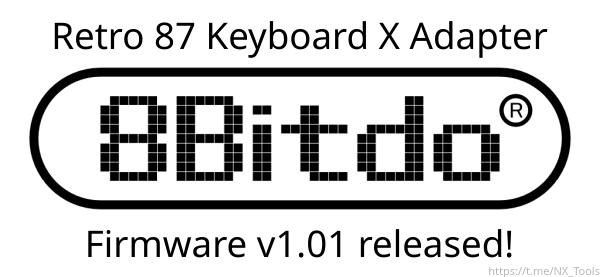 8Bitdo Retro 87 Keyboard X Adapter …