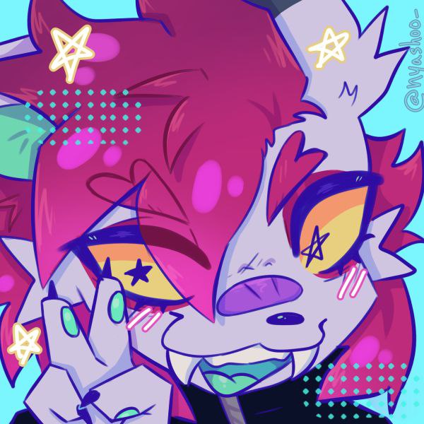 New icon for my fursona and …