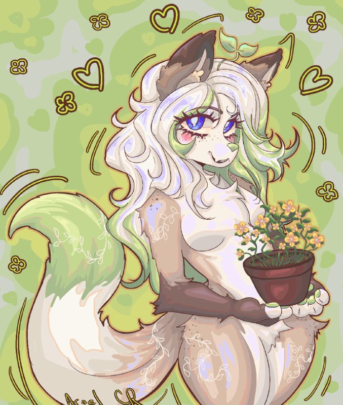 Half Body Commission! ***🌿******💚*** The character …