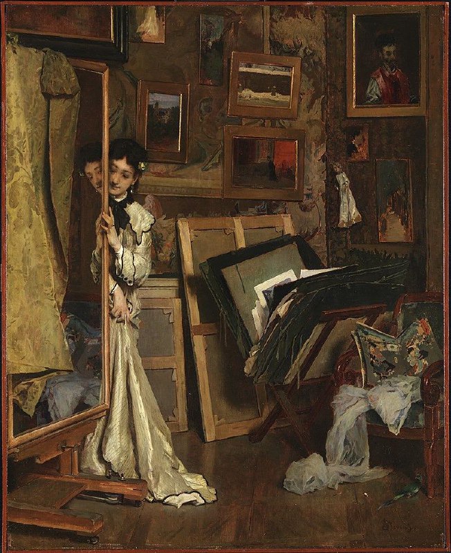 Alfred Stevens «The Psyché (My Studio)», …