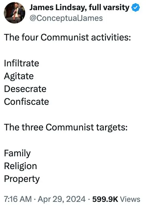 The four Communist activities: