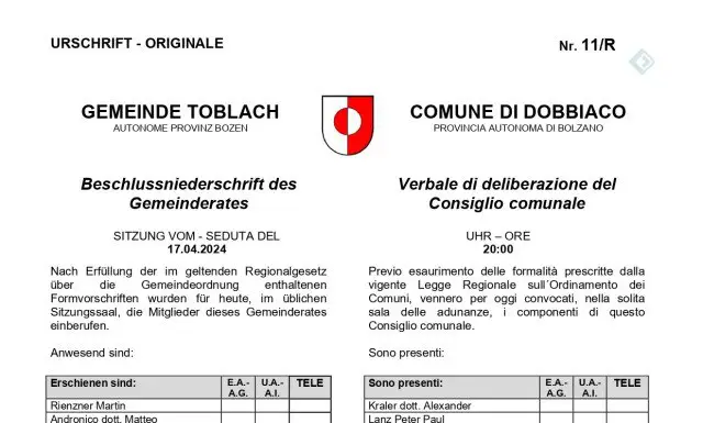 [**NOTIZIA ESCLUSIVA - CLICCA QUI E LEGGI TUTTO - Dobbiaco (Bolzano) vota contro l’aumento d’elettrosmog e avvisa l’ANCI (che il …