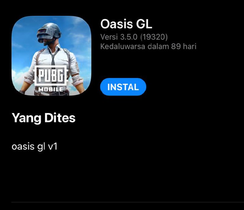 Oasis available on test flaight