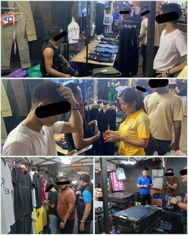 **4月25日 在泰国，工作场所不断发生逮捕事件。 12名缅甸工人在普特南市场被捕**