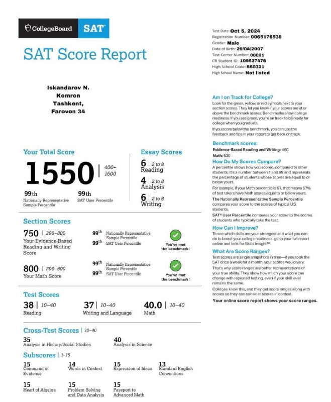 **Yangiyo‘llik 10-sinf o‘quvchisi IELTS imtihonidan 8 …