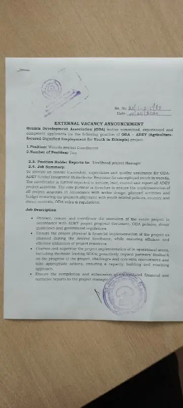 Oromia Development Association ODA