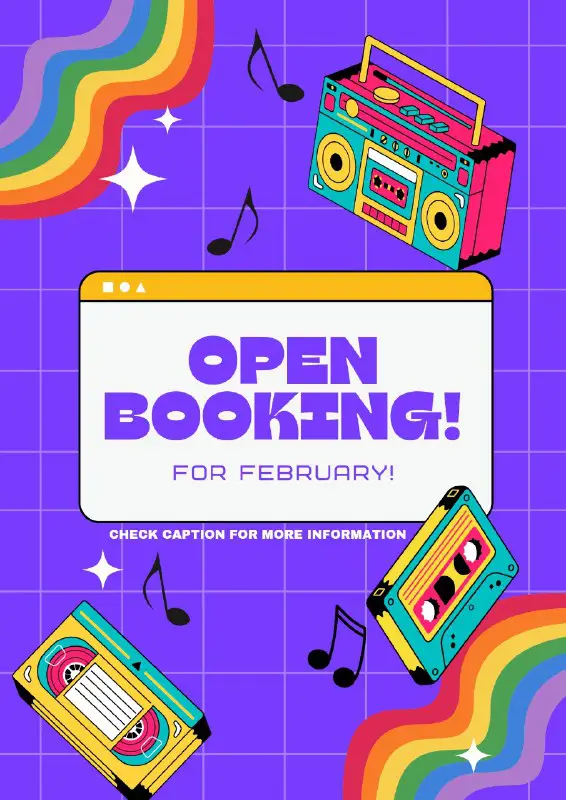 **Open Booking for February!