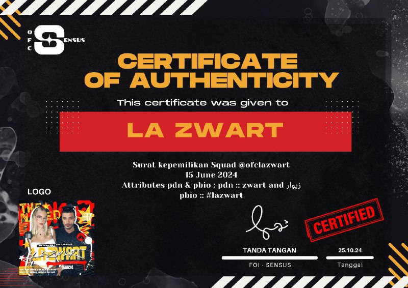 LA — ZWART