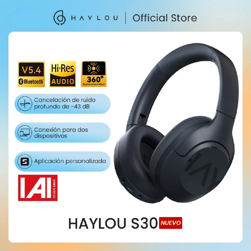 **AURICULARES HAYLOU ***🎧*****[*****⚡️*****](https://ae01.alicdn.com/kf/Se32ca017a8f740c7a339c806c897ded3v/HAYLOU-S30-Auriculares-Inal-mbricos-Bluetooth-5-4-43dB-Auriculares-Adaptativos-con-Cancelaci-n-de-Ruido.jpg) [#Aliexpress](?q=%23Aliexpress)