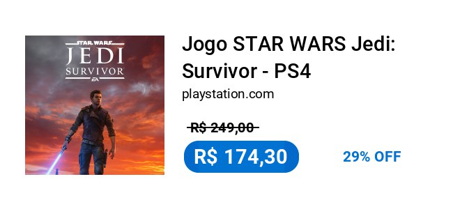 **[Parcelado] Jogo STAR WARS Jedi: Survivor …