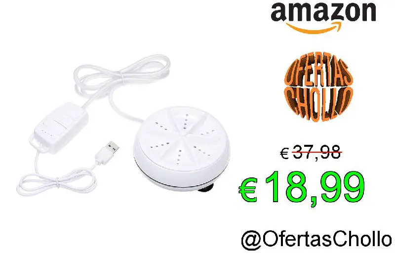 ***🏡*** **Mini Lavadora portátil USB** [#Amazon](?q=%23Amazon)