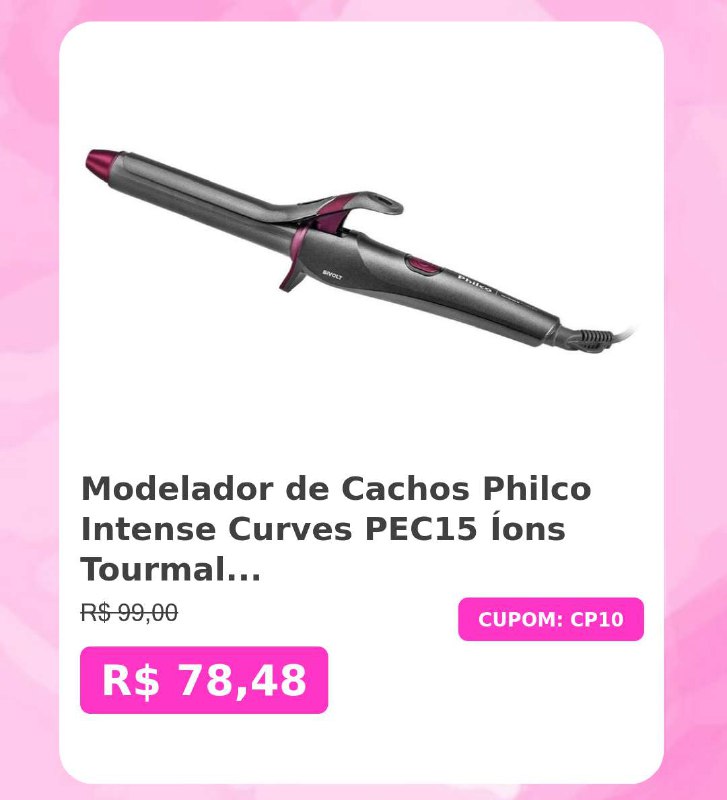 ***?️***Modelador de Cachos Philco Intense Curves …