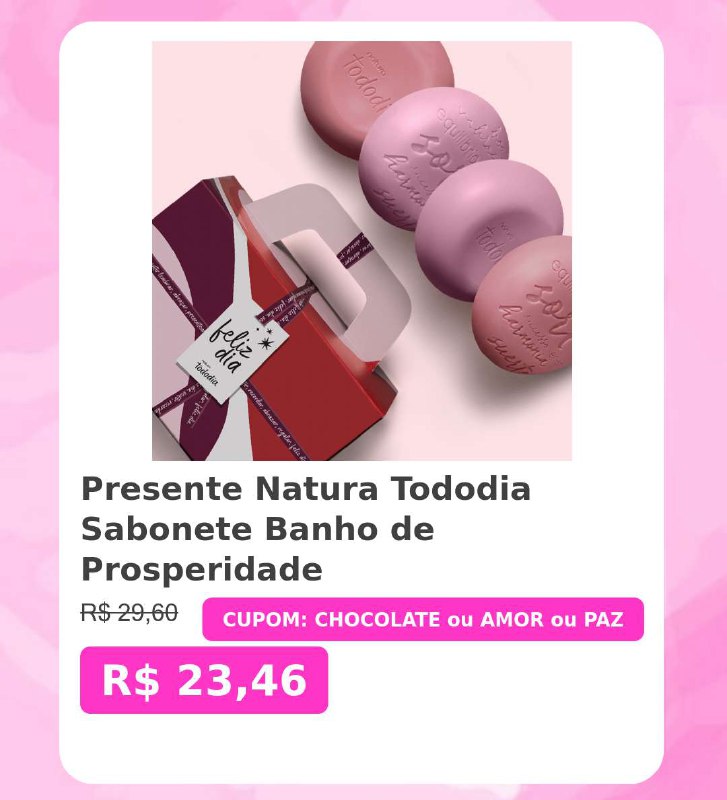 ***?️***Presente Natura Tododia Sabonete Banho de …