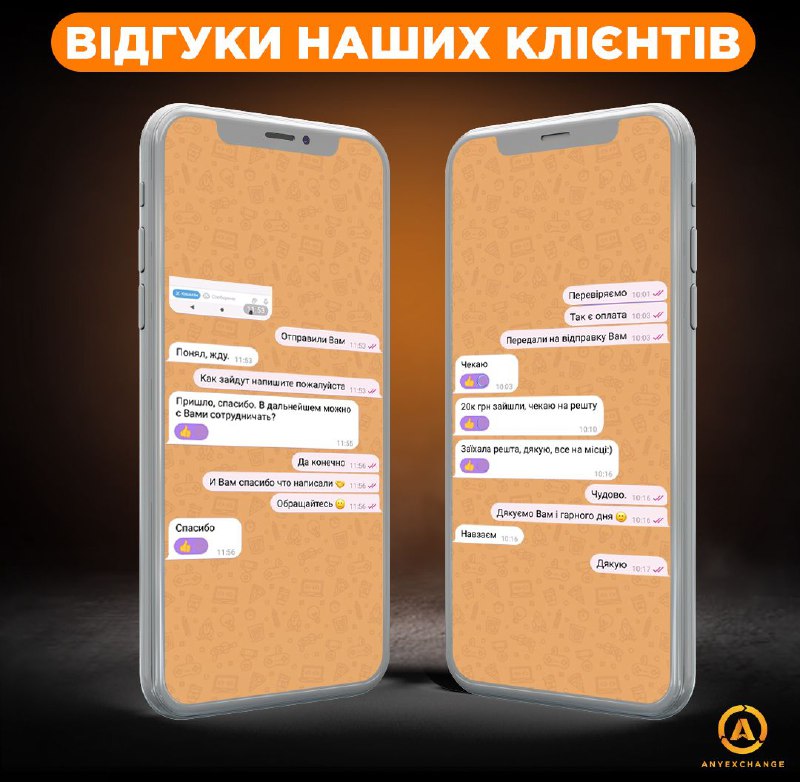 Відгуки клієнтів AnyExchange.best