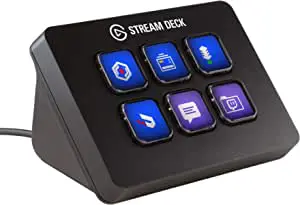 Elgato Stream Deck Mini – compatto controller da studio, 6 tasti macro, attiva azioni nelle app e in software quali …