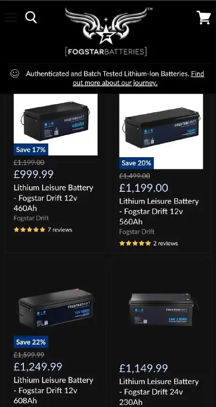 Lithium battery offers.