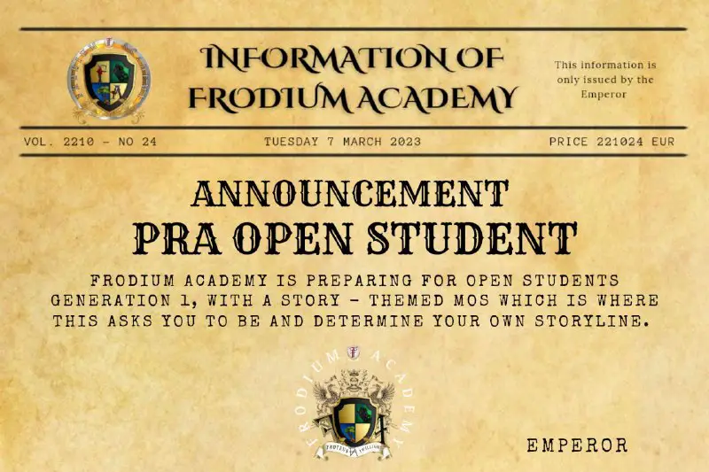 **I PRA - OPEN STUDENT 1**