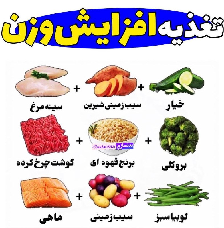 ***⚡️***چند ترکیب عالی برای رژیم افزایش …