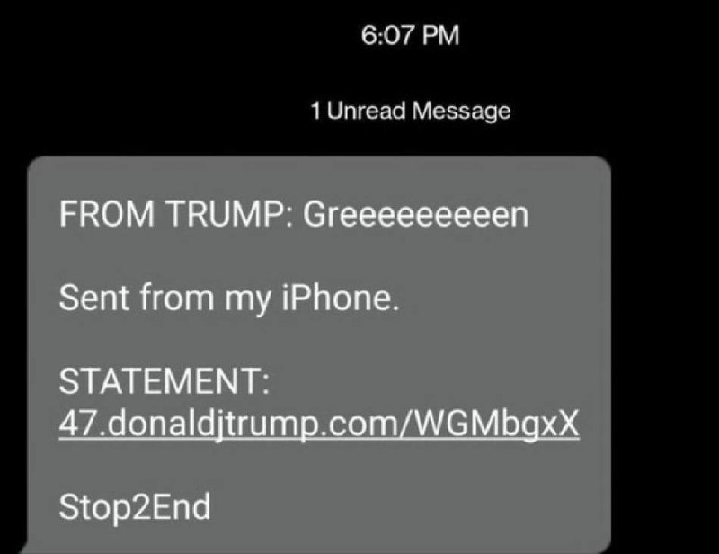 PRESIDENT TRUMP HAS JUST SENT OUT …