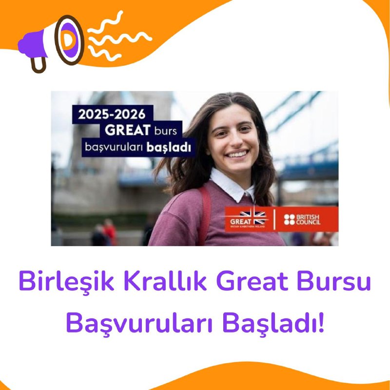 ***✔️*** Birleşik Krallık Great Yurtdışı Burs …