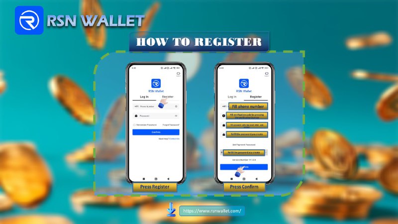 ***❤️*****HOW TO REGISTER RSN WALLET APPS** …