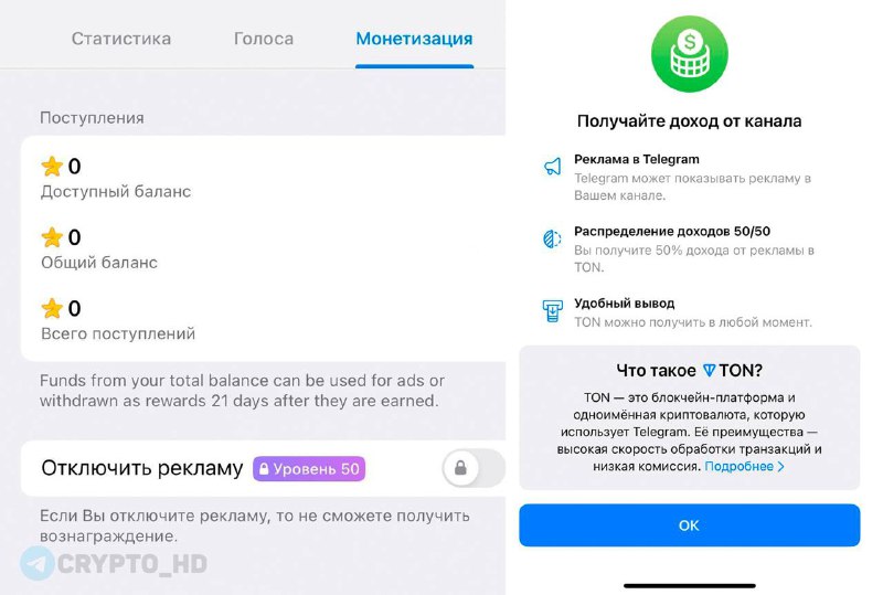 ***❗️******🤑*** [**#TON**](?q=%23TON) **Российским Telegram-каналам открыли монетизацию.**