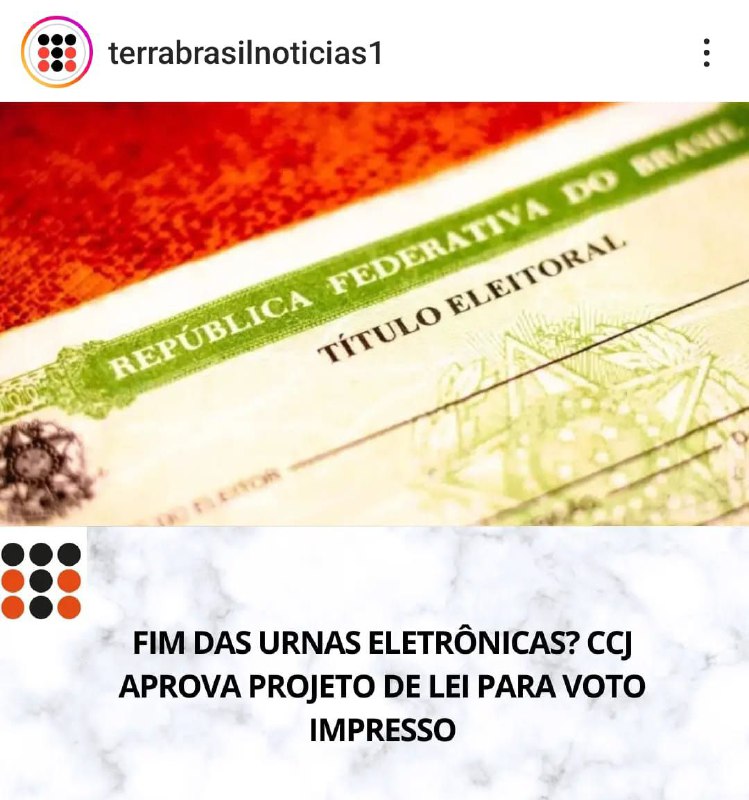 **Melhor notícia que nós passamos ter!!!**