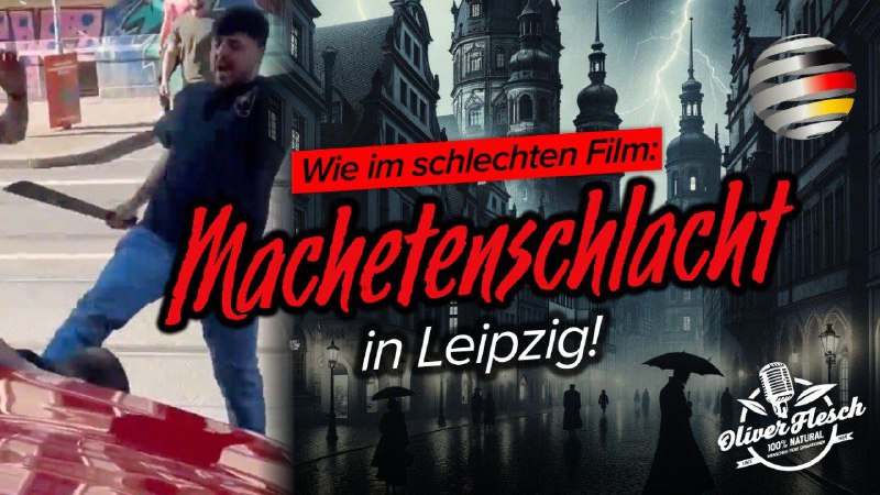 **Mitten in Leipzig: MIGRANTEN-Straßenschlacht mit MACHETE!**
