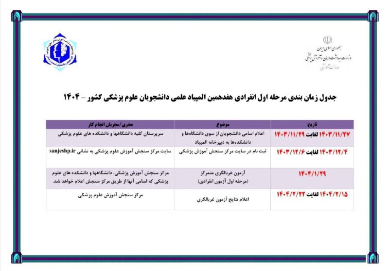 *****?*** اطلاعیه