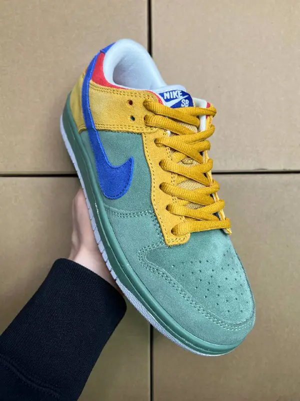 **Nike SB Dunk (зелено-горчичные)**